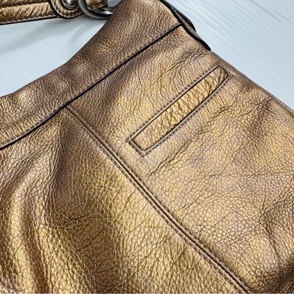 B. Makowsky Metallic Gold Crossbody Bag - Picture 11 of 16
